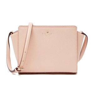 Kate spade Hayden crossbody purse in light pink.
